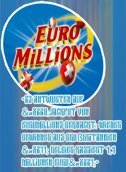 Euromillions jackpot ziehung AU