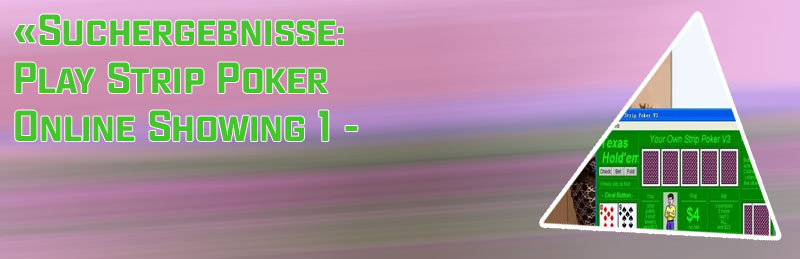 Strippoker online